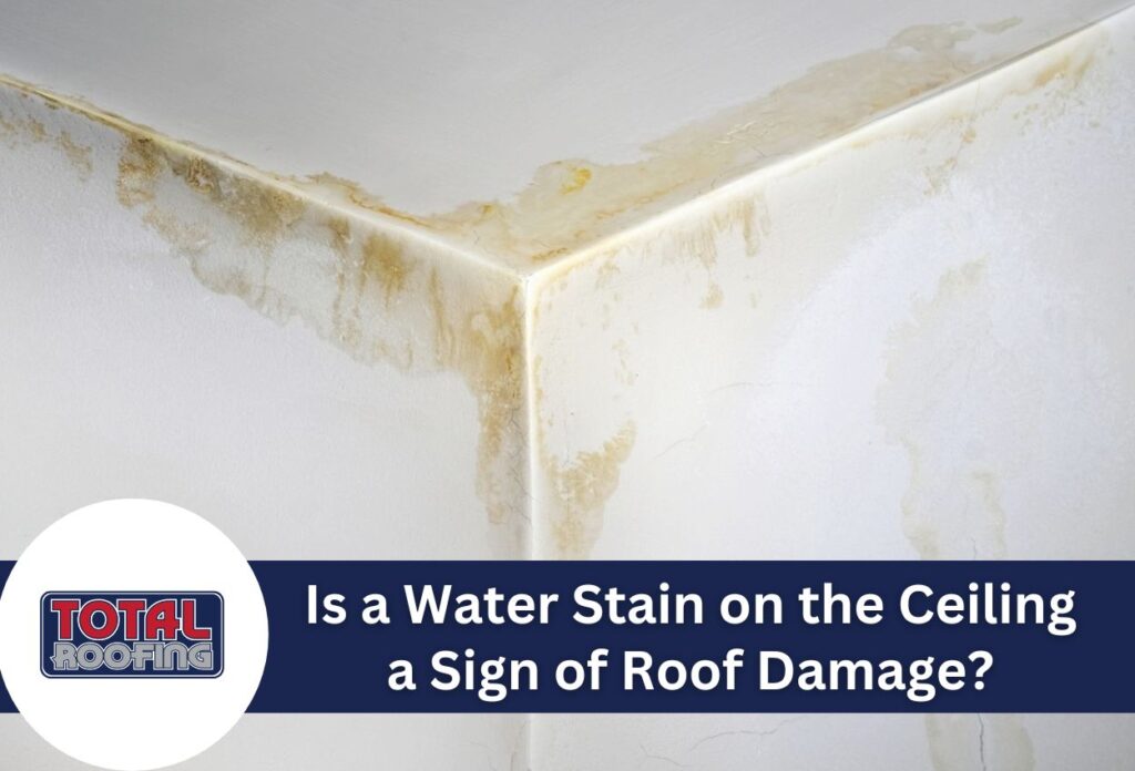 Water stained ceiling