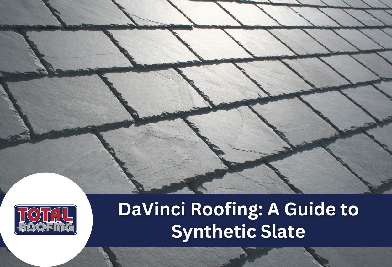 DaVinci synthetic slate roofing tiles with natural stone appearance and weathered edges